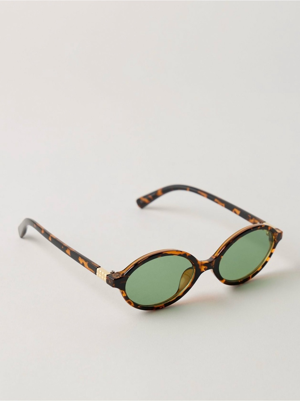 Free People Tortoiseshell Sunglasses with Green Lenses